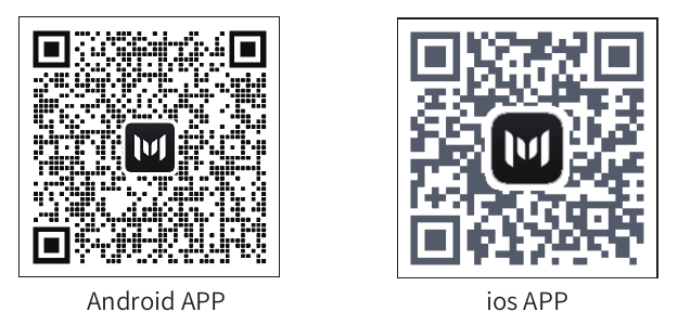QR codes for the MARSTEK App: Android APP and iOS APP